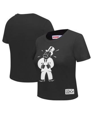 Freeze Max - Women's Black Monopoly Babydoll Cropped T-Shirt