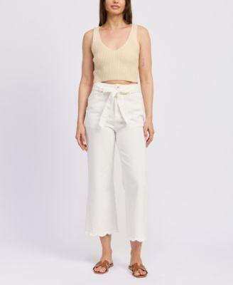 En Saison - Women's Courtney Scallop-Hem Pants