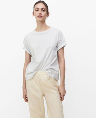MANGO - Women's Short-Sleeved Cotton T-Shirt