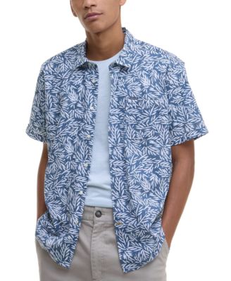 Barbour - Men's Jackstone Short Sleeve Button-Front Leaf Print Shirt
