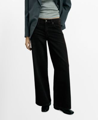 MANGO - Women's Low Waist Wideleg Jeans