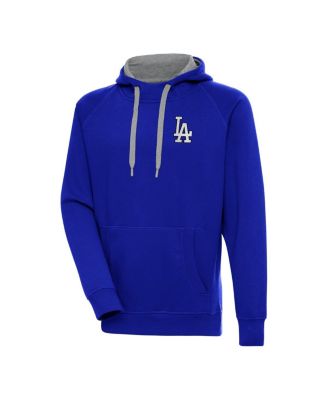 Antigua - Men's Royal Los Angeles Dodgers Metallic Victory Pullover Hoodie