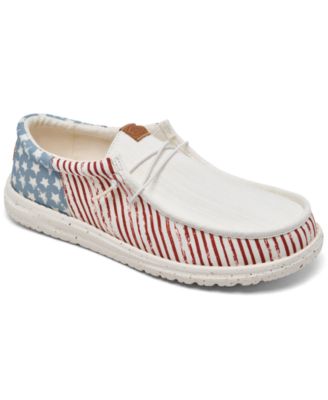 Hey Dude - Men's Wally Americana Casual Moccasin Sneakers from Finish Line