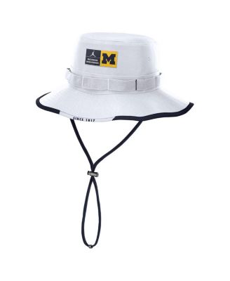 Jordan - Men's White Michigan Wolverines Apex Swoosh Boonie Hat
