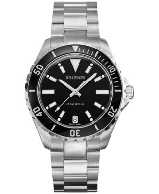 Balmain - Men's Swiss Ophrys Stainless Steel Bracelet Watch 43mm