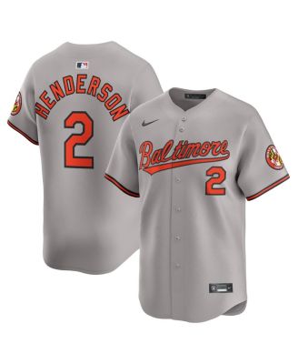 Nike - Men's Gunnar Henderson Gray Baltimore Orioles Road Limited Player Jersey