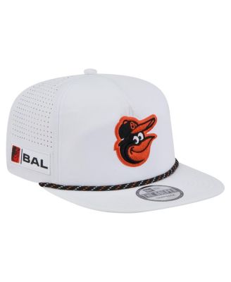 New Era - Men's White Baltimore Orioles Perforated Golfer Snapback Hat