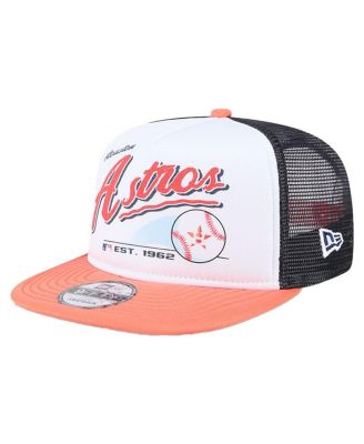 New Era - Big Boys and Girls&nbsp;White Houston Astros Retro 9FIFTY Snapback Hat
