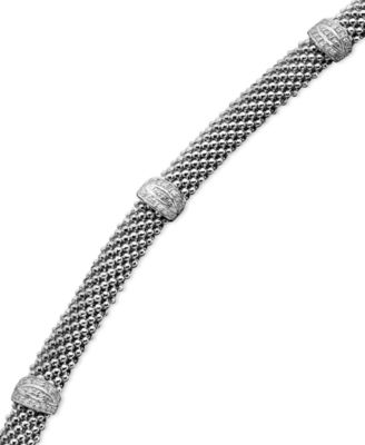 Macy's - Diamond Bracelet in Sterling Silver (1/4 ct. t.w.)