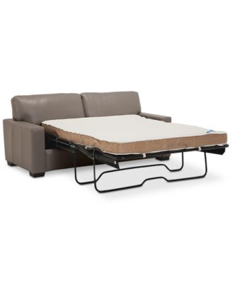 Furniture - Ennia 75" Full Leather Sleeper