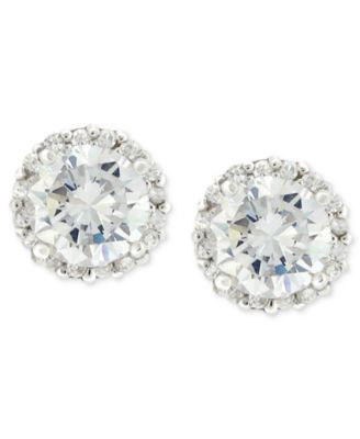 Giani Bernini - Sterling Silver Earrings, Pave Cubic Zirconia Stud Earrings (1-3/4 ct. t.w.)