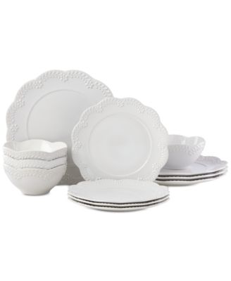 Lenox - Chelse Muse Flower 12-Pc. Dinnerware Set, Service for 4