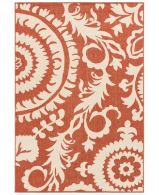 Livabliss - Alfresco ALF-9613 Rust 7'6" x 10'9" Area Rug