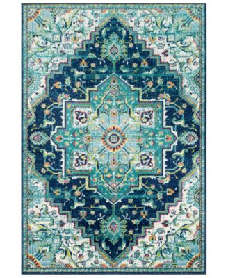 Livabliss - Paramount PAR-1107 Teal 6'7" x 9'6" Area Rug