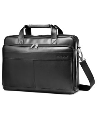 Samsonite - Leather Laptop Slim Portfolio, Business Brief