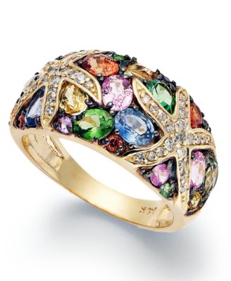 EFFY Collection - Multistone Starfish Ring (3-1/2 ct. t.w.) in 14k Gold