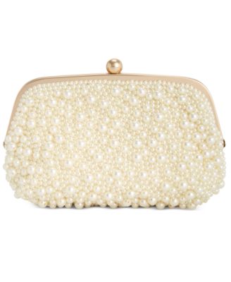 I.N.C. International Concepts - All Over Pearl Pouch Clutch