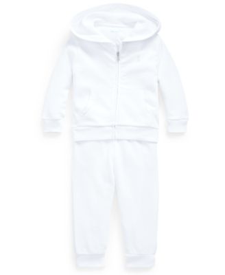 Polo Ralph Lauren - Baby Girls French Terry Hoodie & Pants Set
