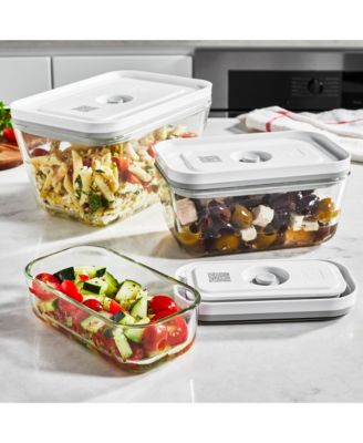 Zwilling - Fresh & Save Assorted 3-Pc. Glass Rectangular Vacuum Box Set