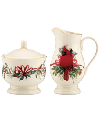 Lenox - Winter Greetings Sugar & Creamer Set