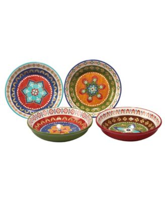 Certified International - Monterrey 4-Pc. Soup/Pasta Bowl