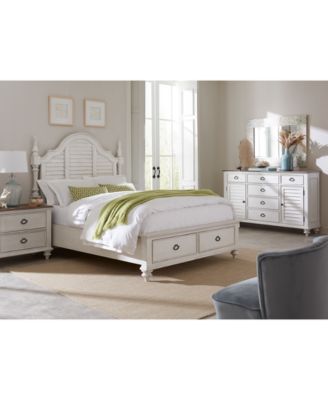 Furniture - Mandeville 3pc Bedroom Set (Louvered King Storage Bed + Louvered Dresser + 2-Drawer Nightstand)