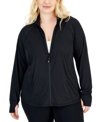 ID Ideology - Plus Size Essential Full-Zip Jacket, Created for Macy's