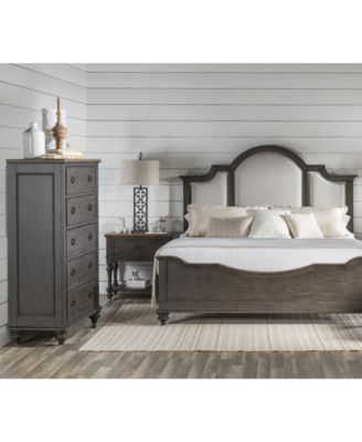 Furniture - Mandeville 3pc Bedroom Set (Upholstered King Bed + Drawer Chest + 1-Drawer Nightstand)