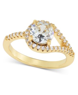 Charter Club - Gold-Tone Cubic Zirconia Ring
