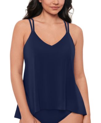 Swim Solutions - Women's Midnight Princess High-Low Tankini Top