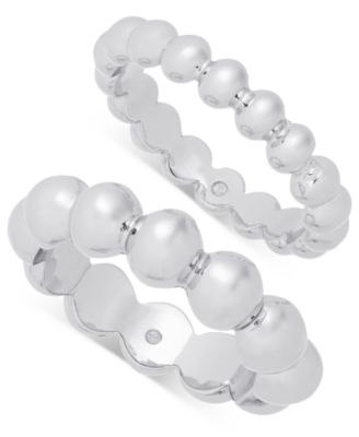On 34th - 2-Pc. Set Granulated Stack Rings