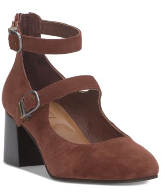 Lucky Brand - Women's Cemli Double-Strap Mary Jane Block-Heel Pumps