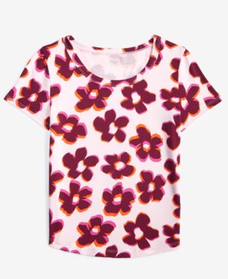 Epic Threads - Little & Big Girls Blurred Floral-Print Top