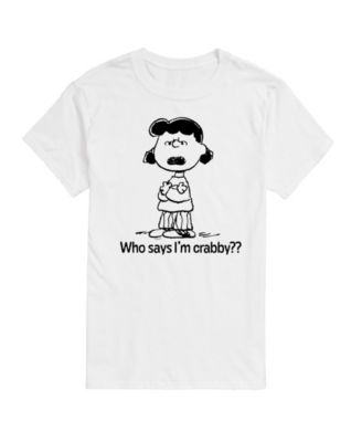 AIRWAVES - Peanuts Crabby Mens Short Sleeve Tee