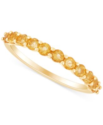 Macy's - Amethyst Narrow Band (5/8 ct. t.w.) in 14k Gold (Also in Additional Gemstones)