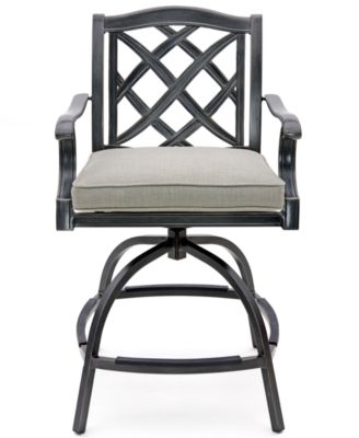 Agio - Wythburn Bar Height Outdoor Bar Stool, Created for Macy's