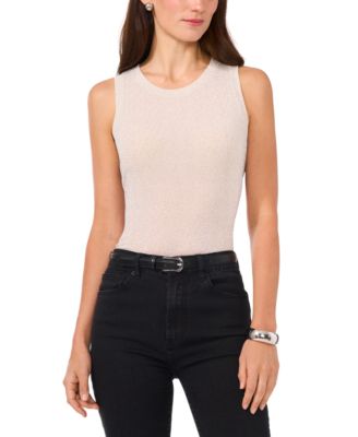 Vince Camuto - Women's Keyhole Split-Hem Sleeveless Top