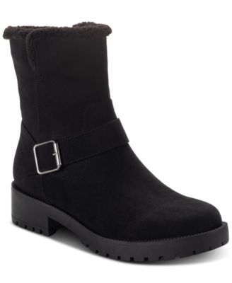 Style & Co - Women's Fleurr Belt Lug Booties