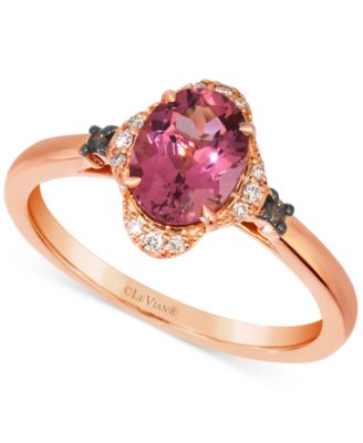 Le Vian - Passion Fruit Tourmaline (1-1/20 ct. t.w.) & Diamond (3/8 ct. t.w.) Ring in 14k Rose Gold