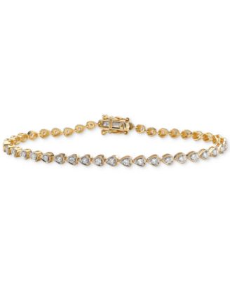 Macy's - Diamond Teardrop Link Tennis Bracelet (1 ct. t.w.) in 14k Gold