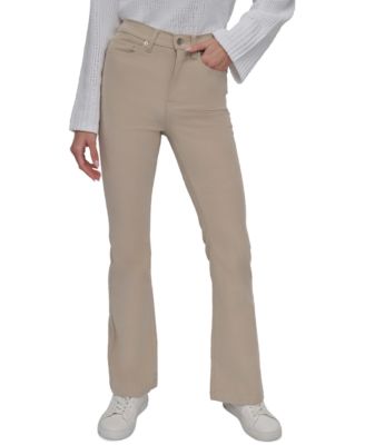 DKNY Jeans - Women's Corduroy Cord High-Rise Flare Pants
