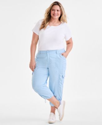 Style & Co - Plus Size Cargo Capri Pants, 14-24W