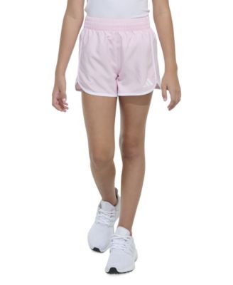 adidas - Big Girls Elastic-Waistband Woven Shorts With Binding