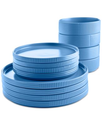 The Cellar - Aaden Textured 12-Pc. Dinnerware Set, Service for 4