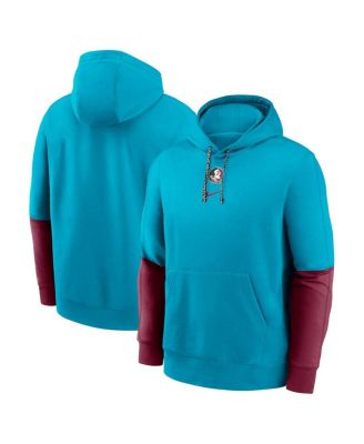 Nike - Men's Turquoise Florida State Seminoles 2024 Sideline Club Fleece Pullover Hoodie