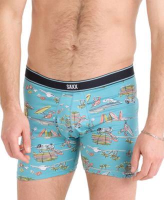 SAXX - Men's Daytripper Relaxed-Fit Moisture-Wicking Printed Boxer Briefs