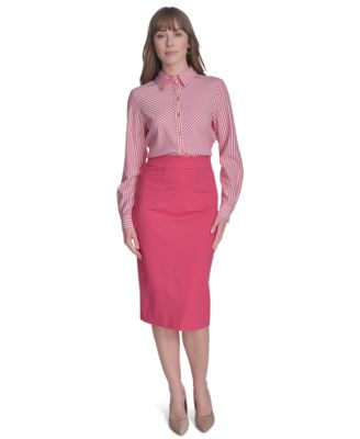 Tommy Hilfiger - Women's Textured Button-Front Shirt