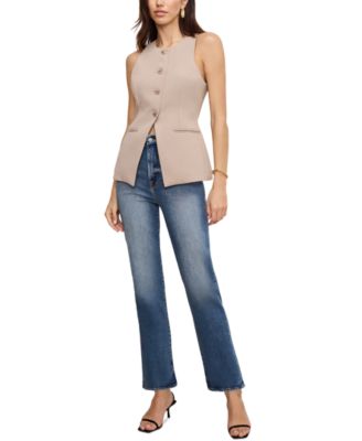 Good American - Women's Good Boy Straight-Leg Cropped Jeans