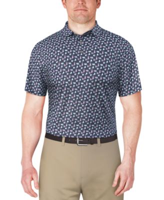 PGA TOUR - Men's Refreshments Short Sleeve Printed Polo Shirt