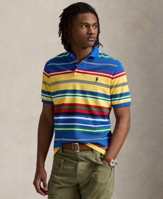 Polo Ralph Lauren - Men's Classic-Fit Striped Mesh Polo Shirt